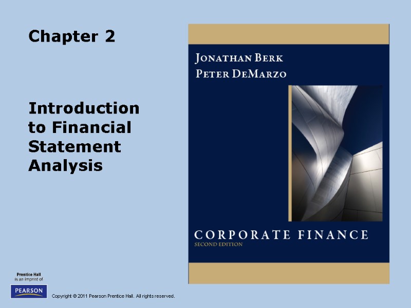 Chapter 2 Introduction  to Financial Statement Analysis